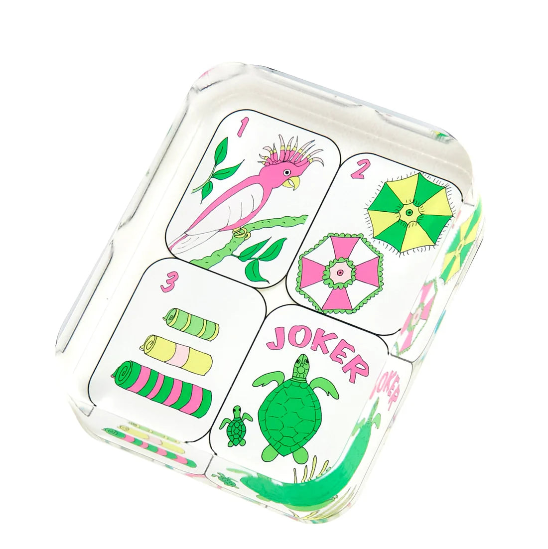 Acrylic Palm Beach Mahjong Tiles Napkin Weight