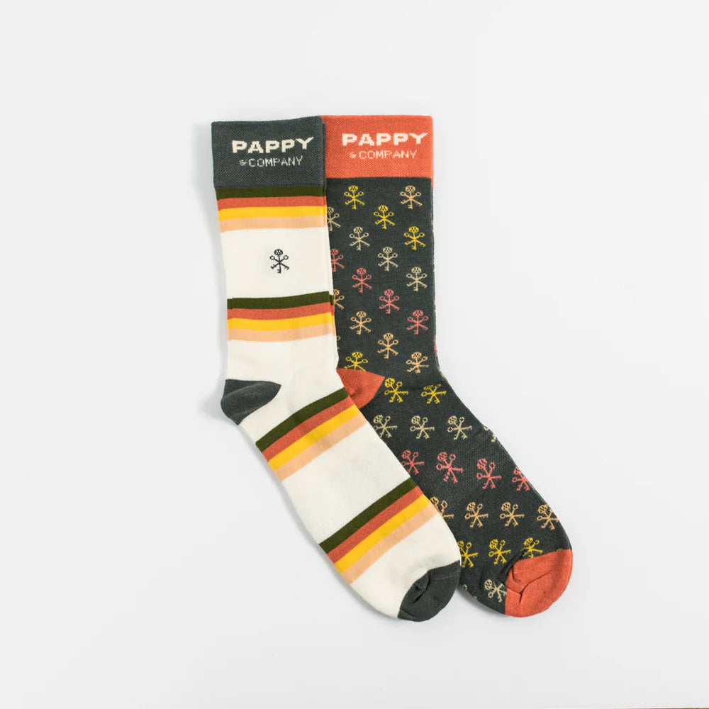 Pappy & Co. Keys & Stripes Sock Set