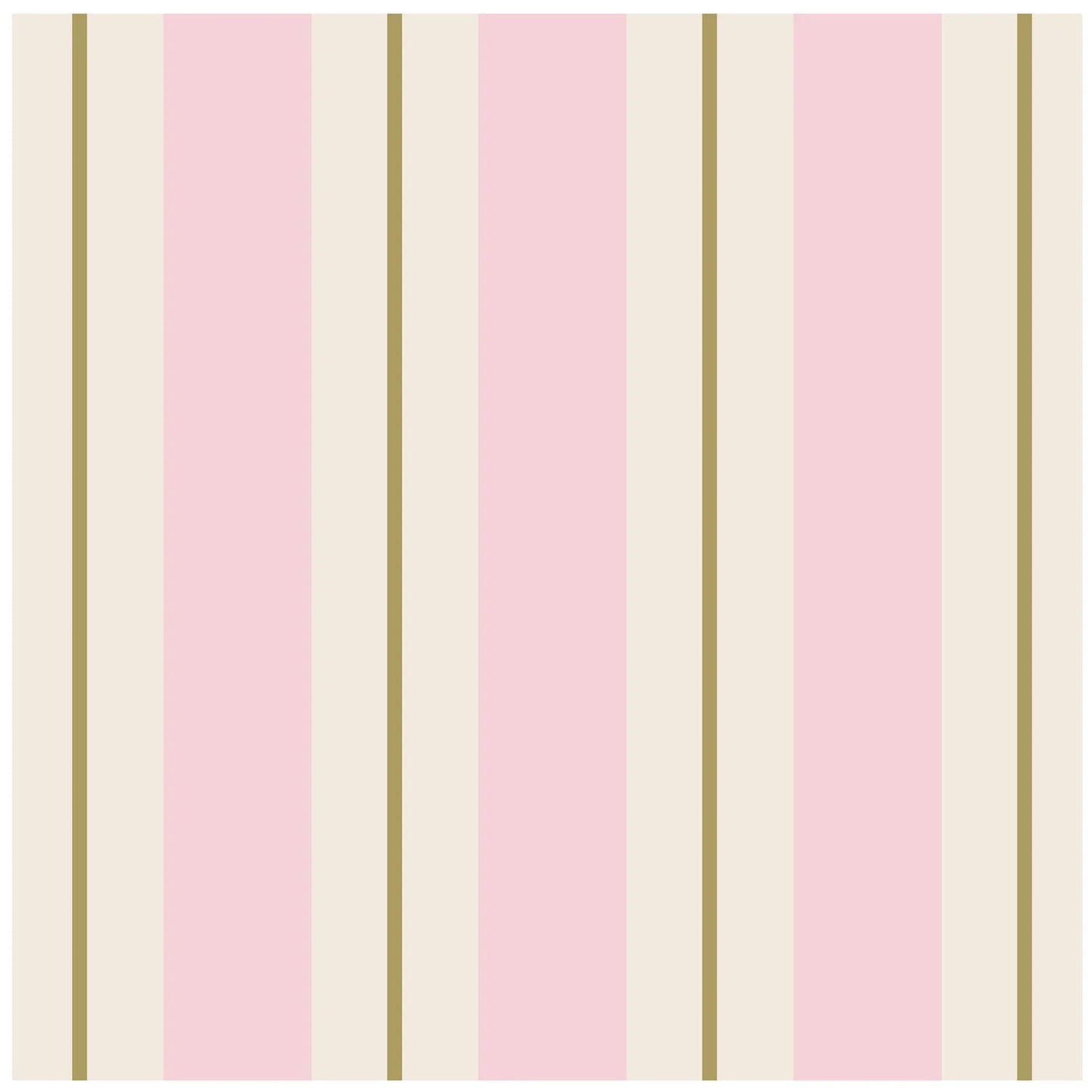 Pink & Gold Awning Stripe Napkins