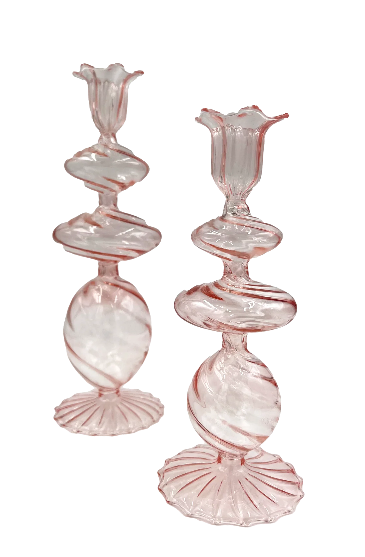 Pink Candlesticks (Set of 2)