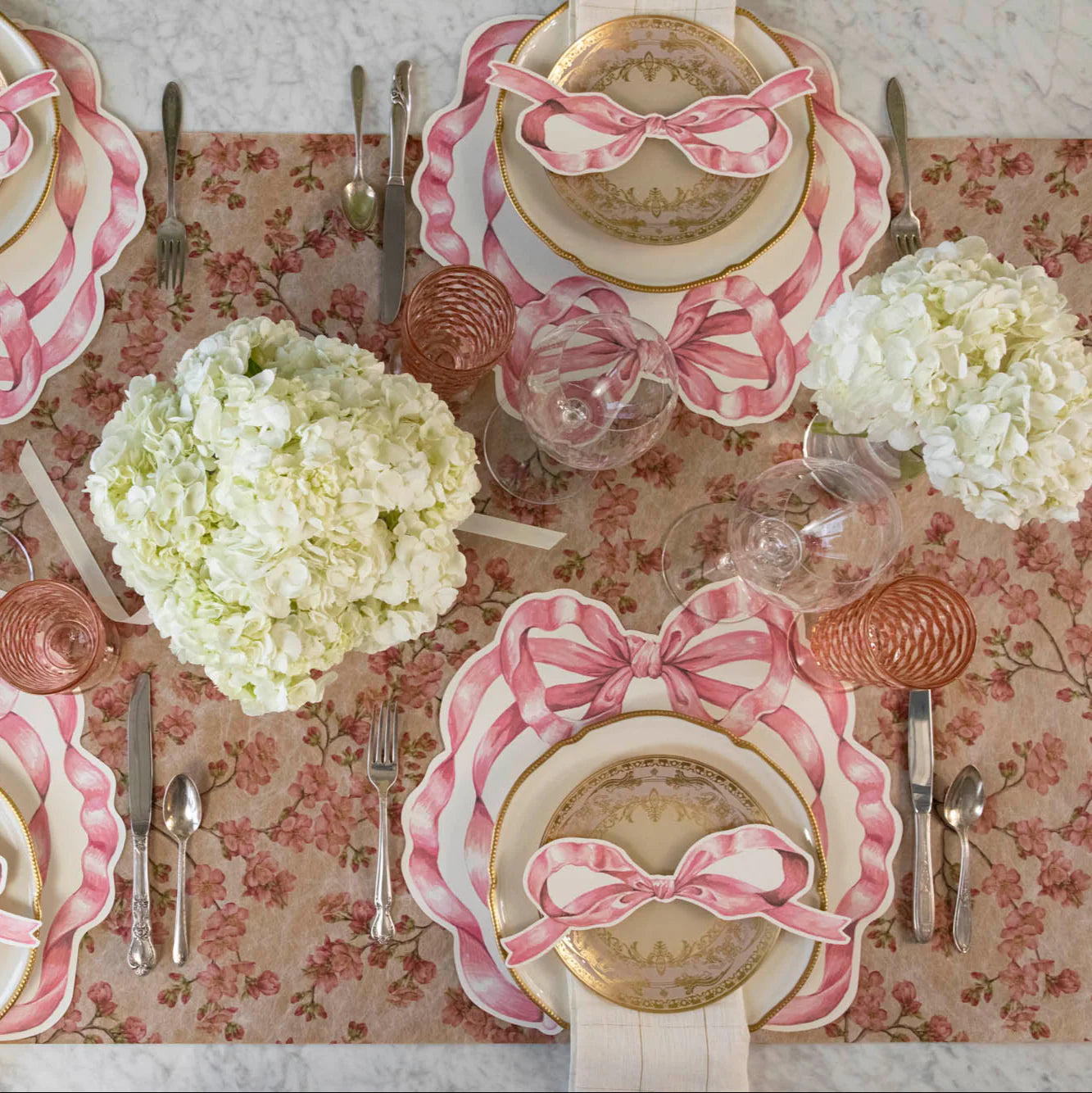 Pink Cherry Blossom Runner, Hester & Cook