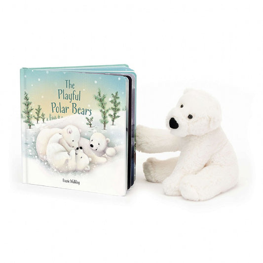 "The Playful Polar Bears" Book, Jellycat