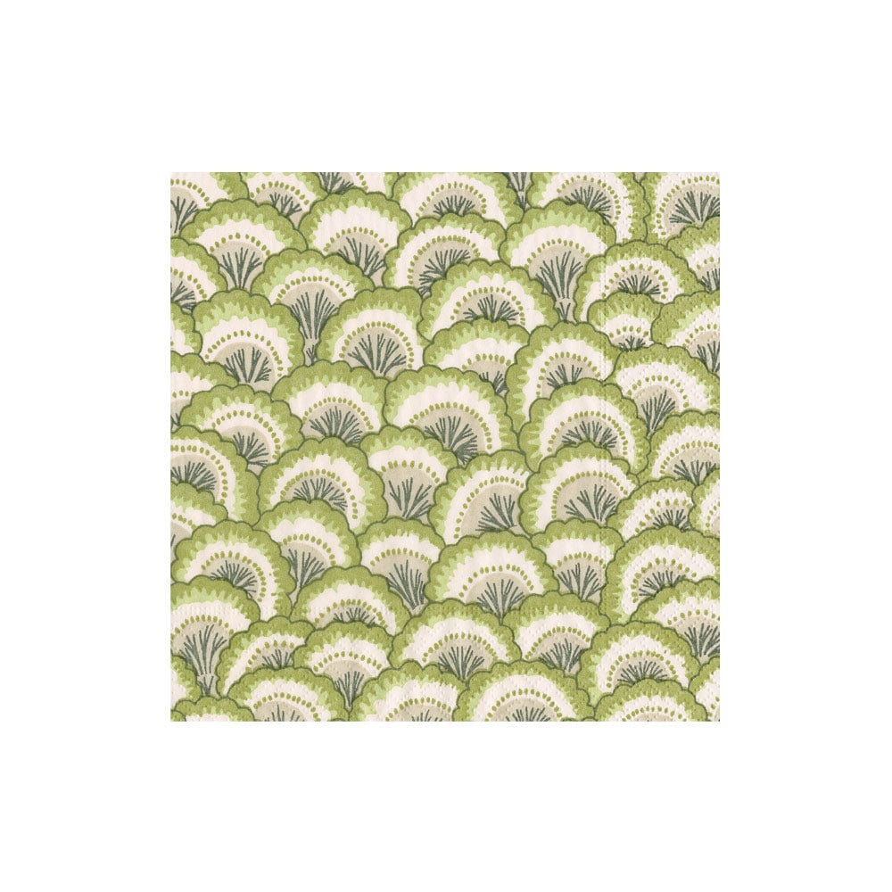 Pontchartrain Scallop Green Luncheon Napkins