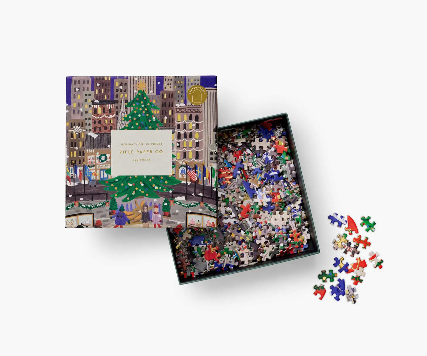Rifle Paper Co. Holiday On Ice Puzzle