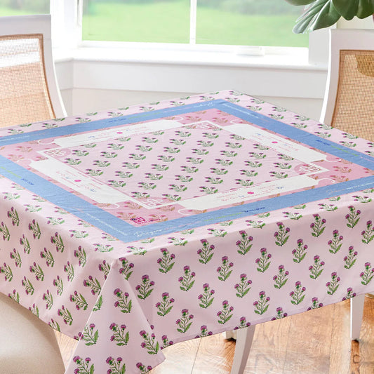 Purple Thistle Mahjong Tablecloth