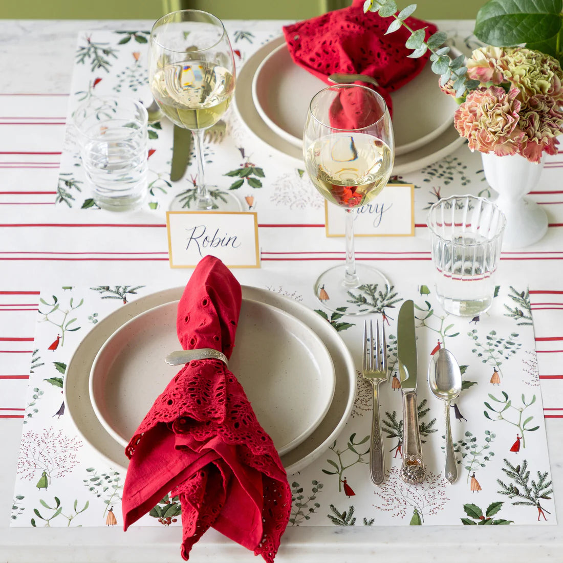 Antique Red Stripe Runner