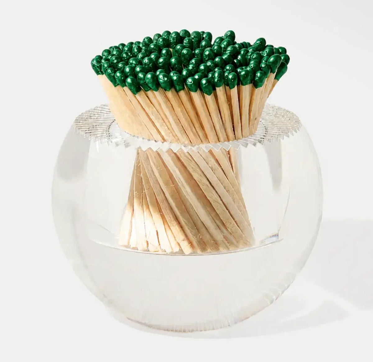 Round Match Striker with Metallic Green Matches