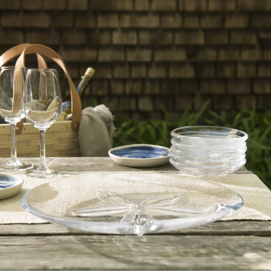 Simon Pearce Sand Dollar Plate, Medium