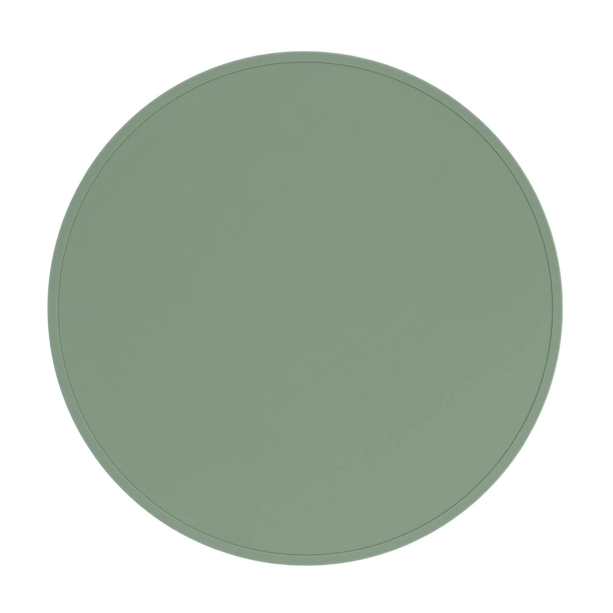 We Might Be Tiny Silicone Round Placemat Sage