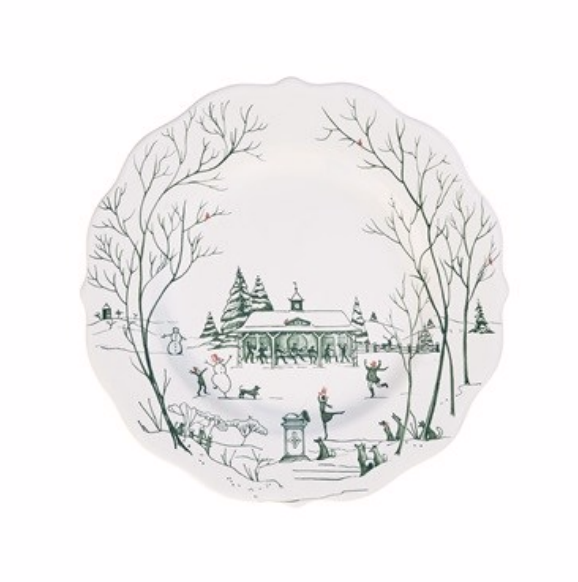 Juliska Country Estate Winter Frolic Evergreen Dessert/Salad Plate