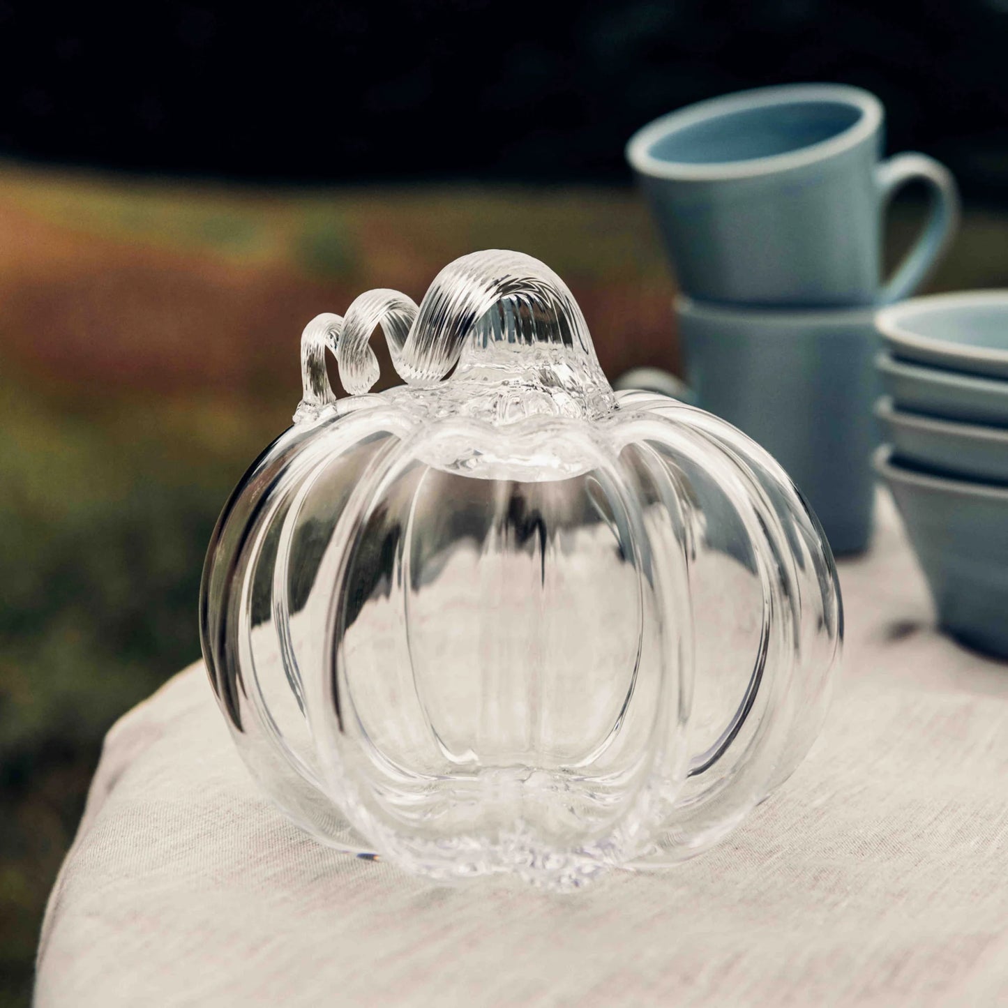 Simon Pearce Pumpkin with a Twist, Medium