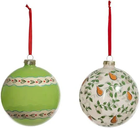 12 Days Pattern Ball Ornament