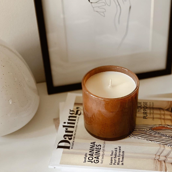 Amber Black Vanilla 15.5 Foyer Candle, LAFCO