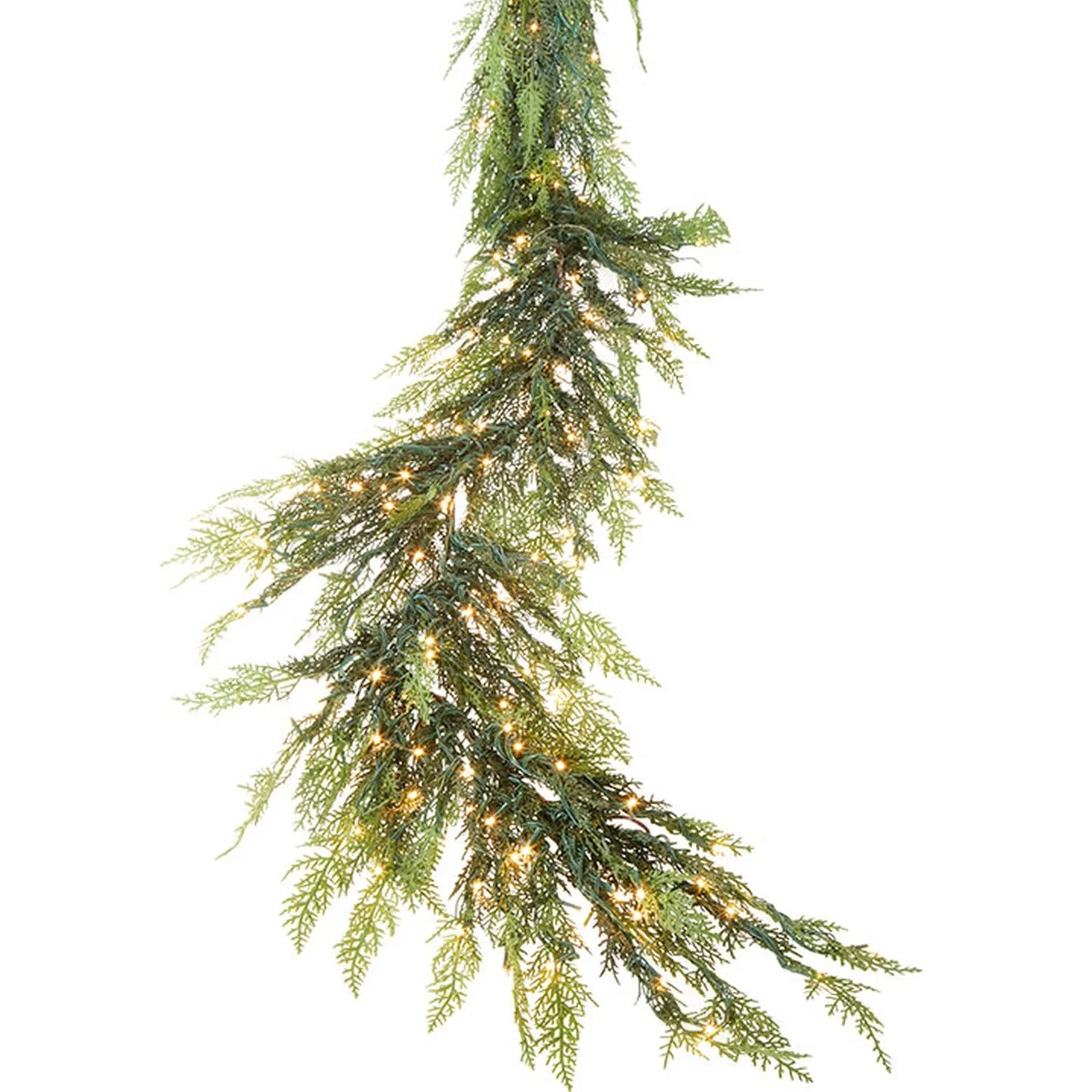 DC 8' Snake Light Green Cedar Garland