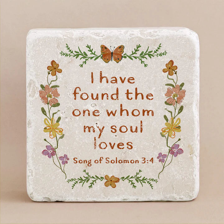 Song of Solomon 3:4 Scripture Stone, Twelve Stone Art
