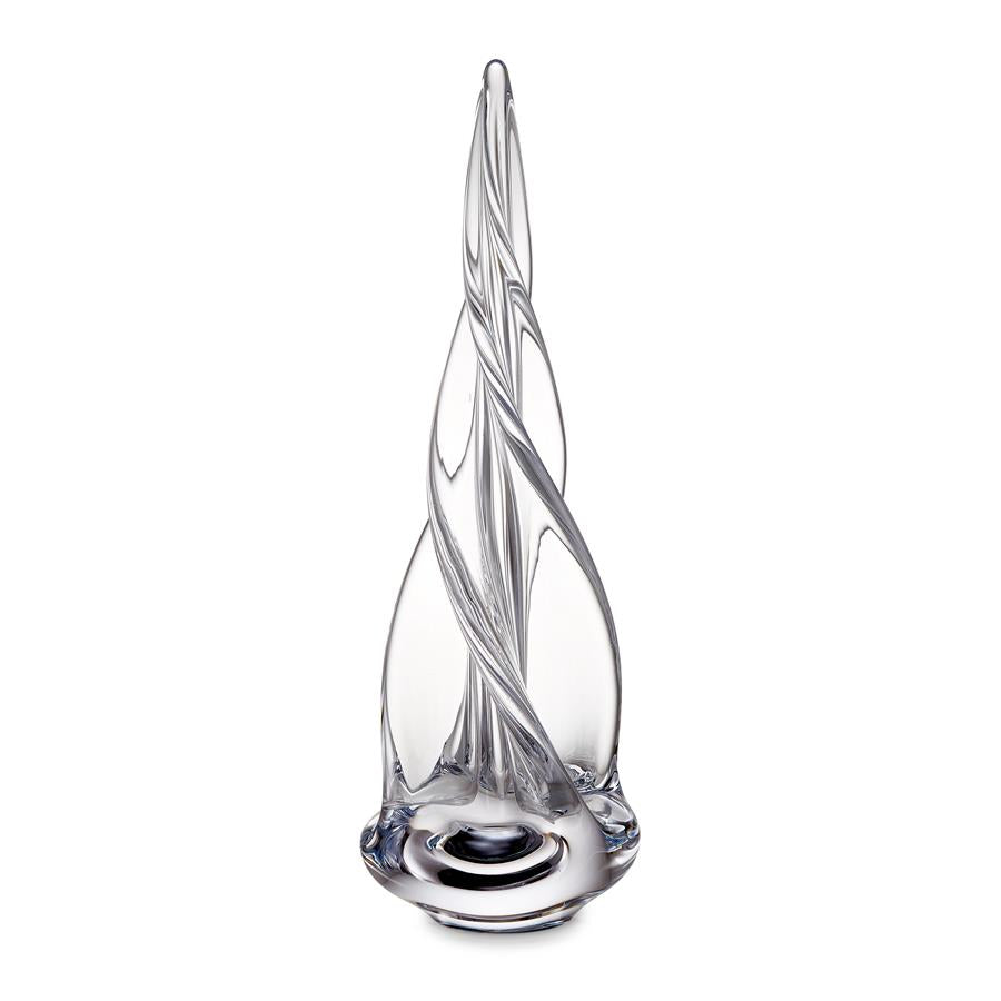 Simon Pearce Spiral Four-Sided Evergreen Tree, Gift Boxed