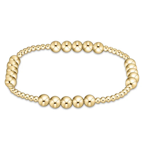 enewton Classic Blissful Pattern 2.5mm Bead Bracelet 5mm Gold