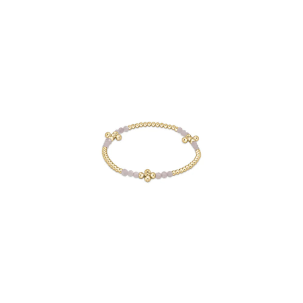 enewton Signature Cross Gold Bliss 2.5mm Bead Bracelet Gold - Moonstone