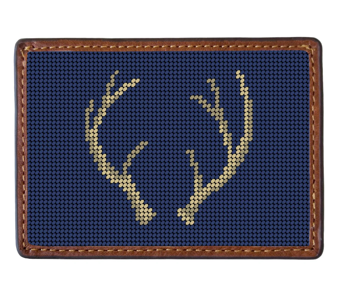 Steadfast Needlepoint Credit Card Wallet, Smathers & Branson x Anne Neilson