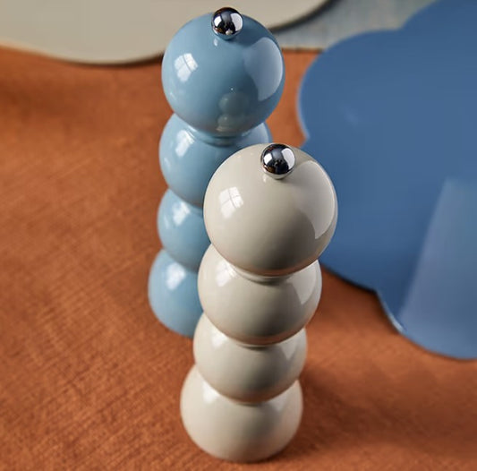 24cm Cappuccino Beige Bobbin Salt or Pepper Mill