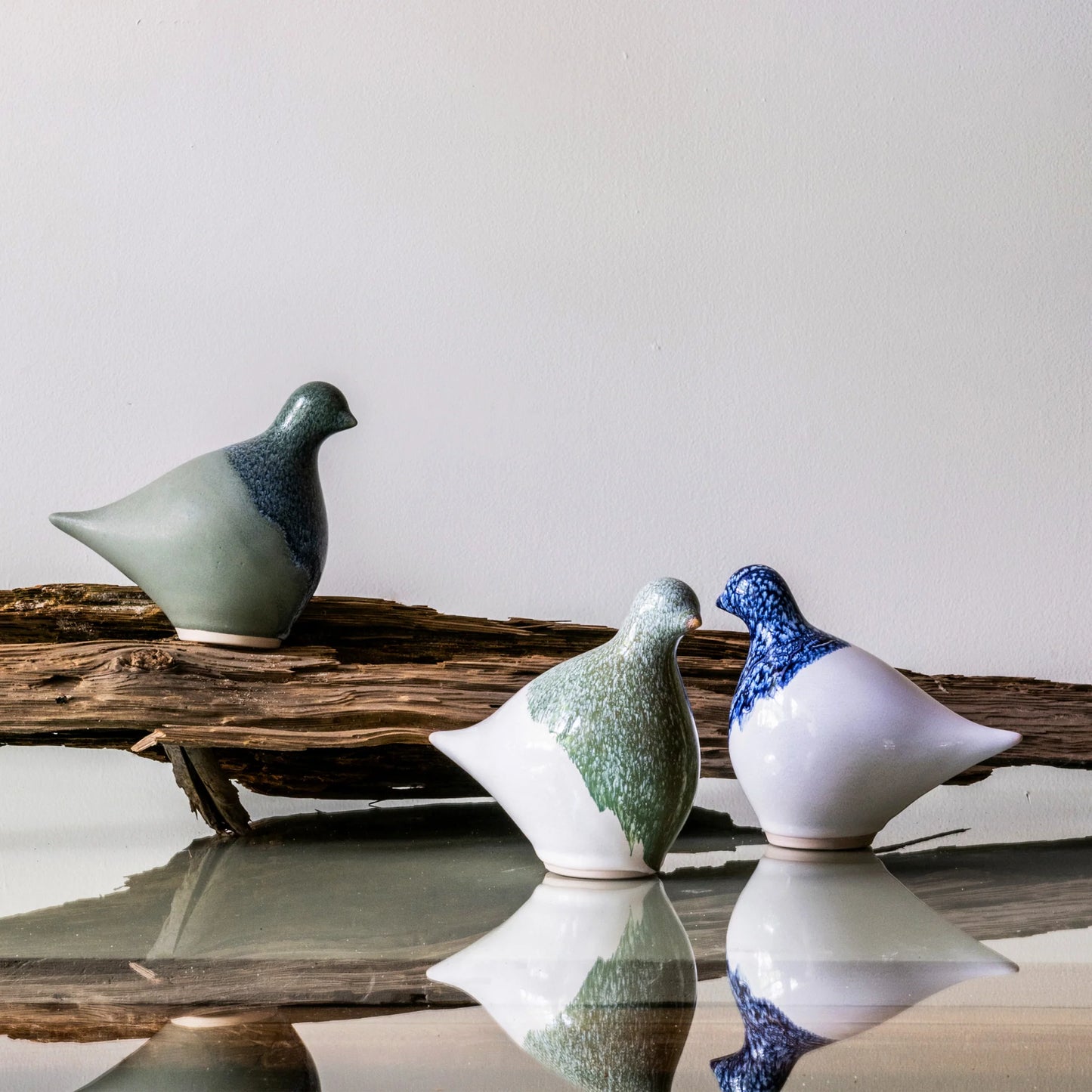 Simon Pearce Artisan Dove, Aquamarine