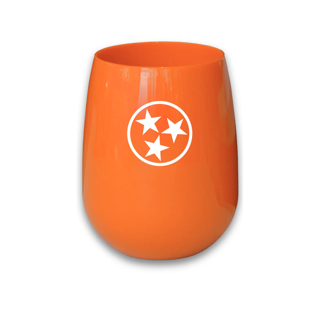 Tennessee Tristar Acrylic Stemless Wine Glass