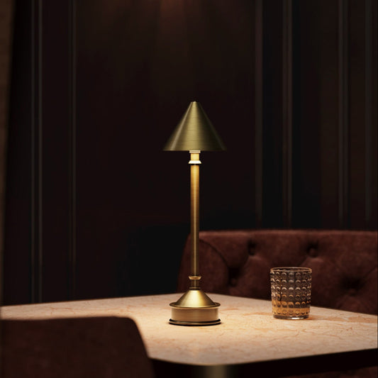 Traipse Brass Cordless Lamp