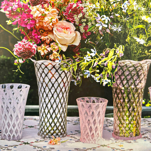 Juliska Trellis Blush Pink Large Tumbler