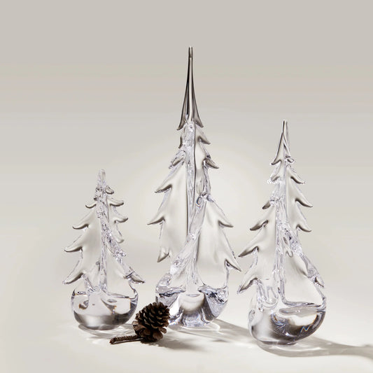Simon Pearce Vermont Twist Evergreen Tree, Gift Boxed