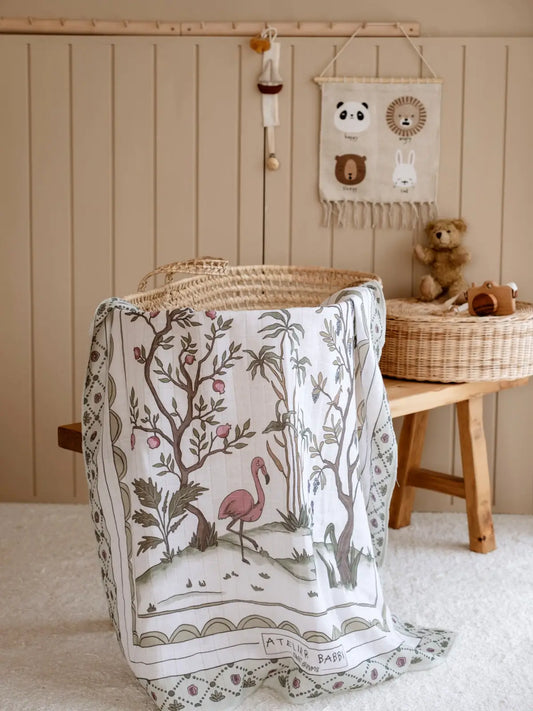 Double-Layer Muslin Blanket, Spring | Atelier Babbi