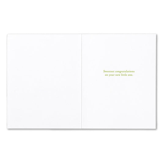 "Great things have small beginnings" Baby Card