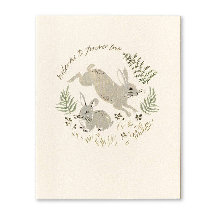 "Welcome To Forever Love" Baby Card
