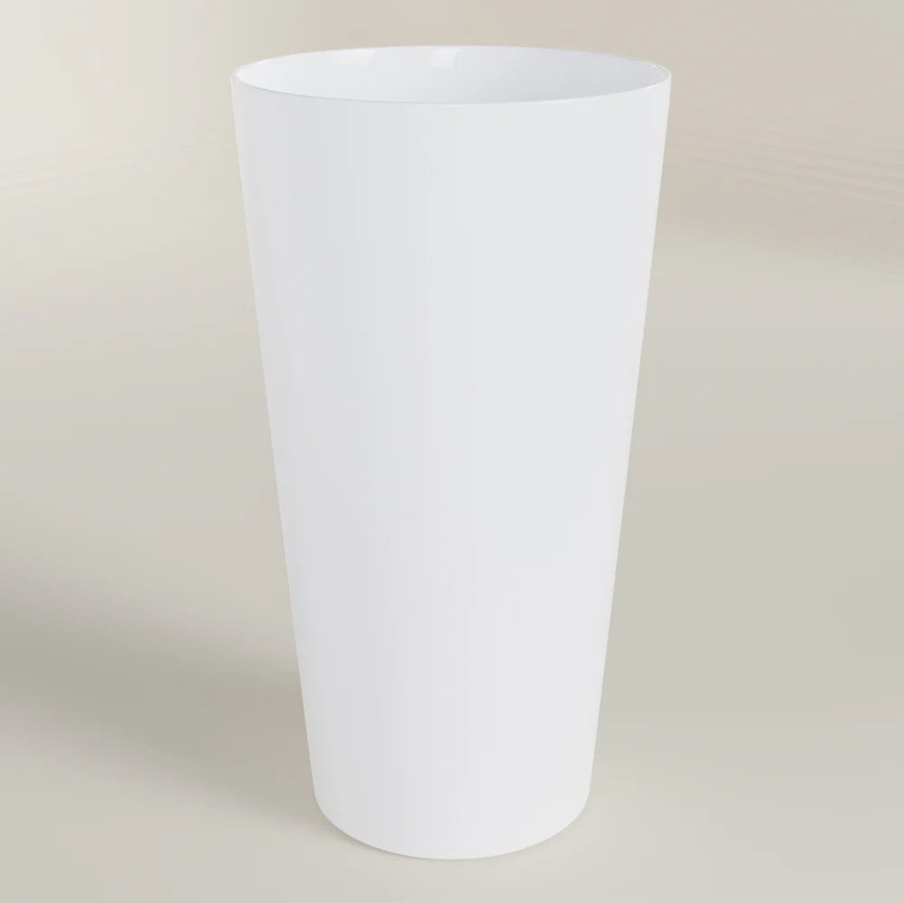 Acrylic Pint Glass White