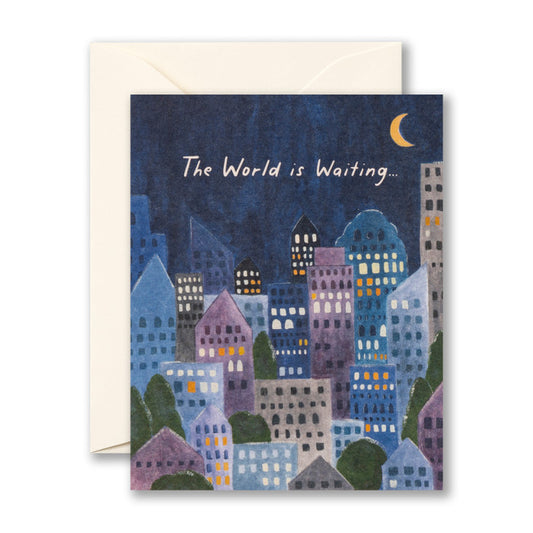 "The world is waiting..." Graduation Card