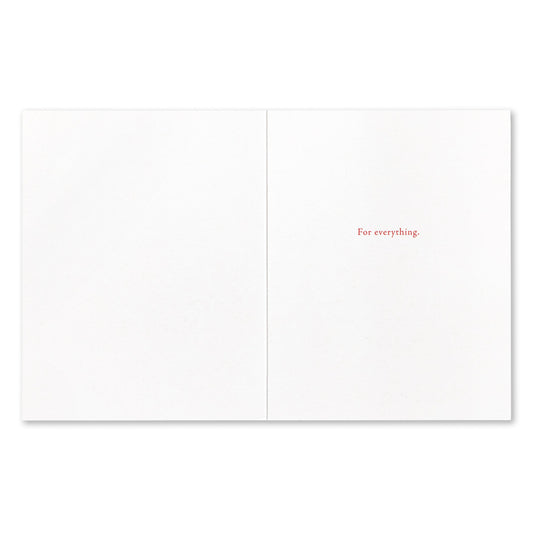 I am more than a little grateful to you - Positively Green card