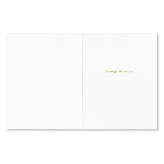 Yes, we must ever be friends - Positively Green card