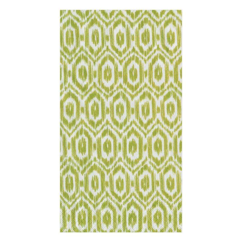 Amala Ikat Paper Guest Towel Napkins in Green
