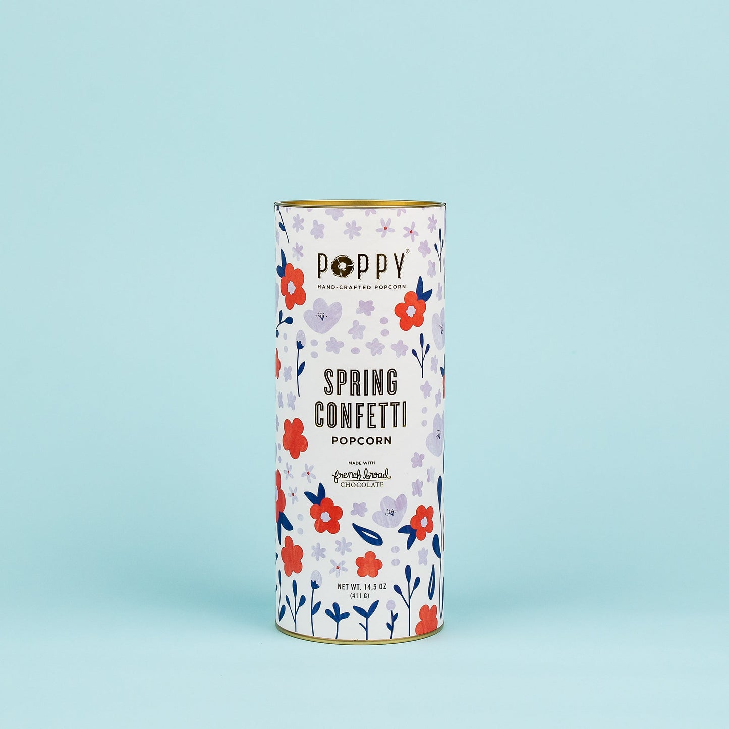 Spring Confetti Poppy Handcrafted Popcorn Cylinder