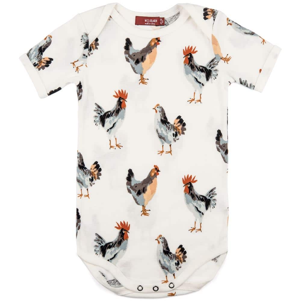 Milkbarn One piece Chicken S/S 3 - 6M