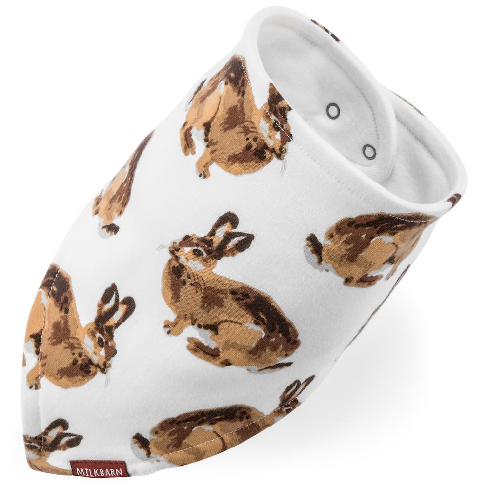 Milkbarn Kerchief Bib - Bunny (Organic)