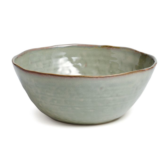 Simon Pearce Burlington Serving Bowl, Moss Glen