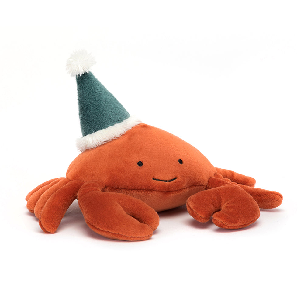 Jellycat Celebration Crustacean Crab w/ Green Hat