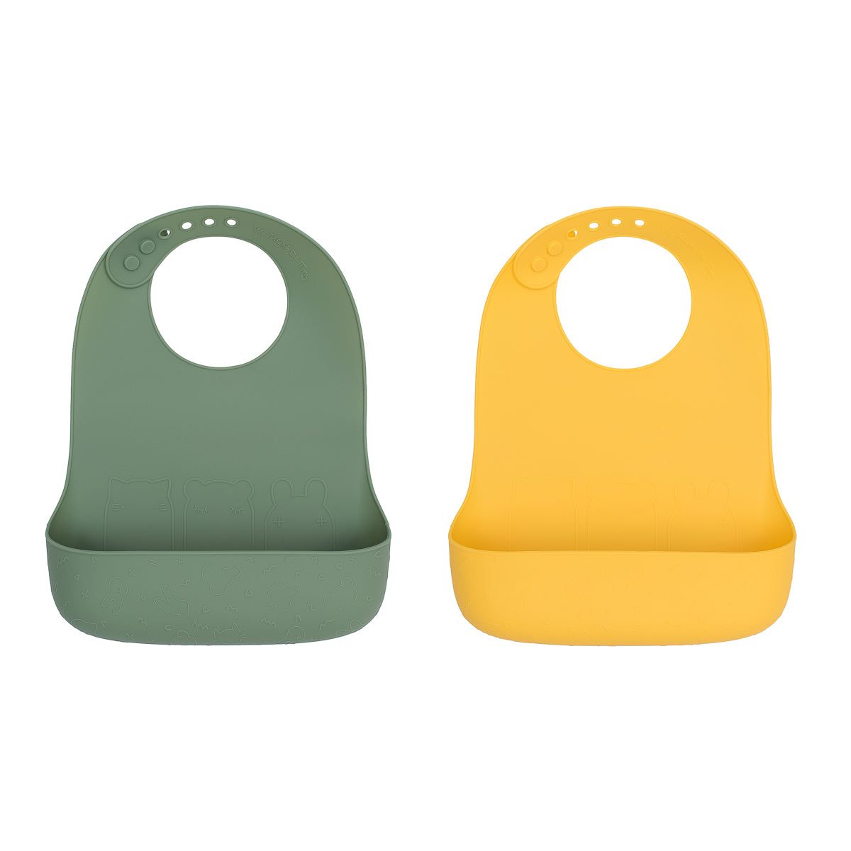 Baby Silicone Catchie Bibs Sage