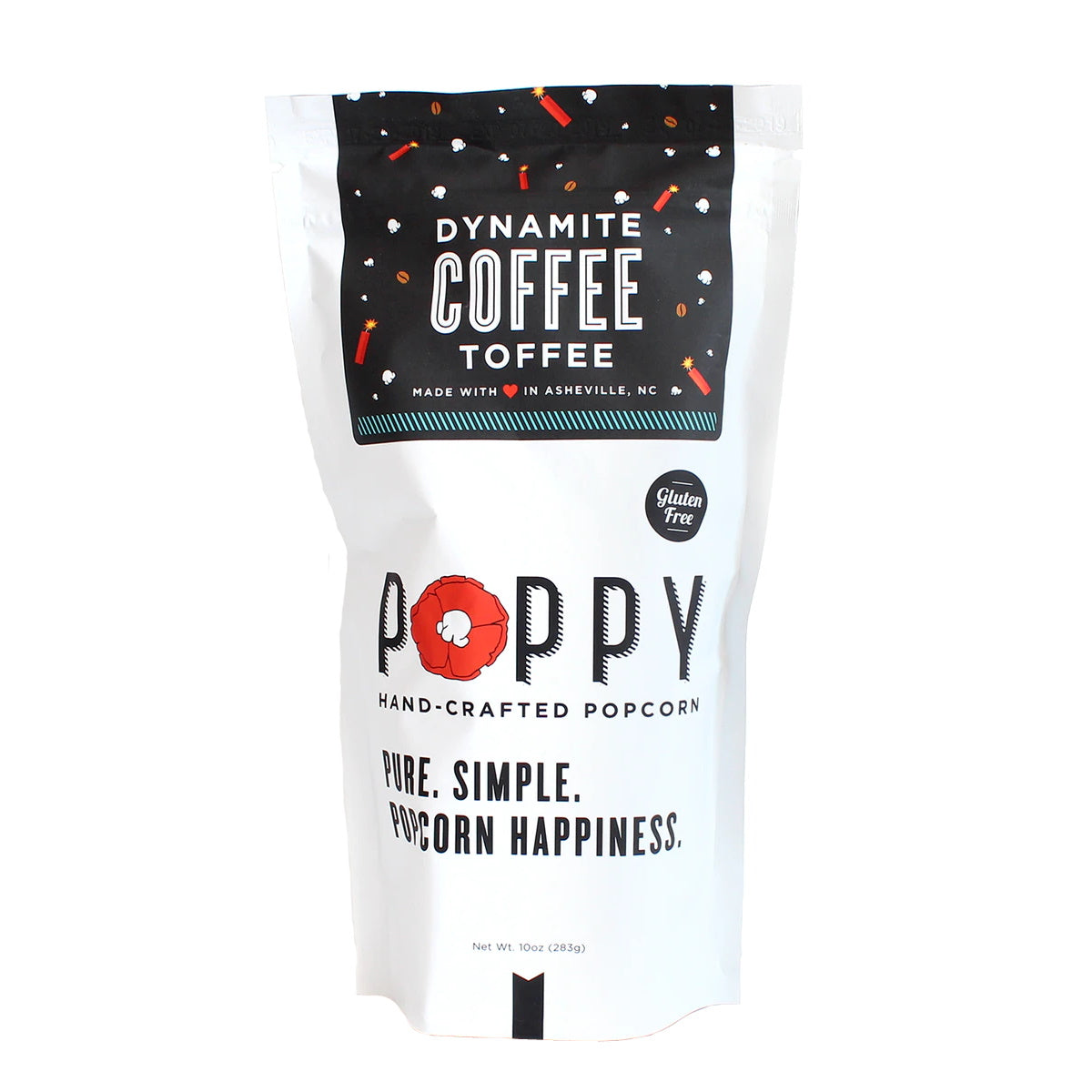 Dynamite Coffee Toffee Poppy Handcrafted Popcorn