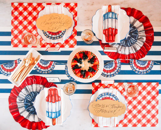 Die-Cut Star-Spangled Placemat - 12 Sheets