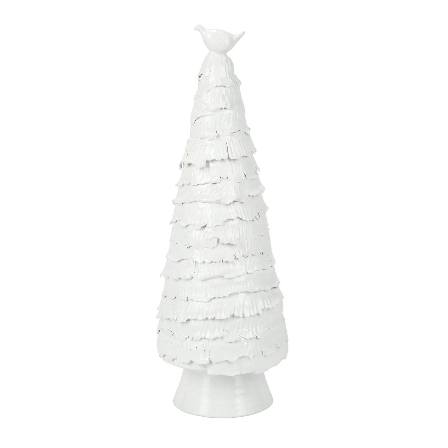 Vietri Foresta White Large Tree with Red Bird