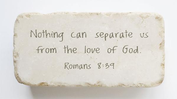 Twelve Stone Art Half Block (Romans 8:39)