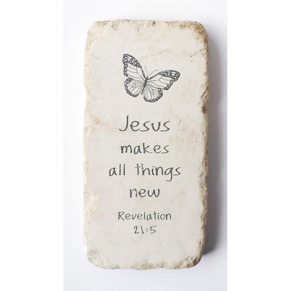 Twelve Stone Art Half Block (Revelation 21:5) Vertical
