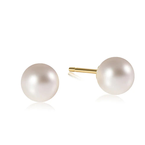 Pearl Classic 6mm Ball Stud Earrings main image 1