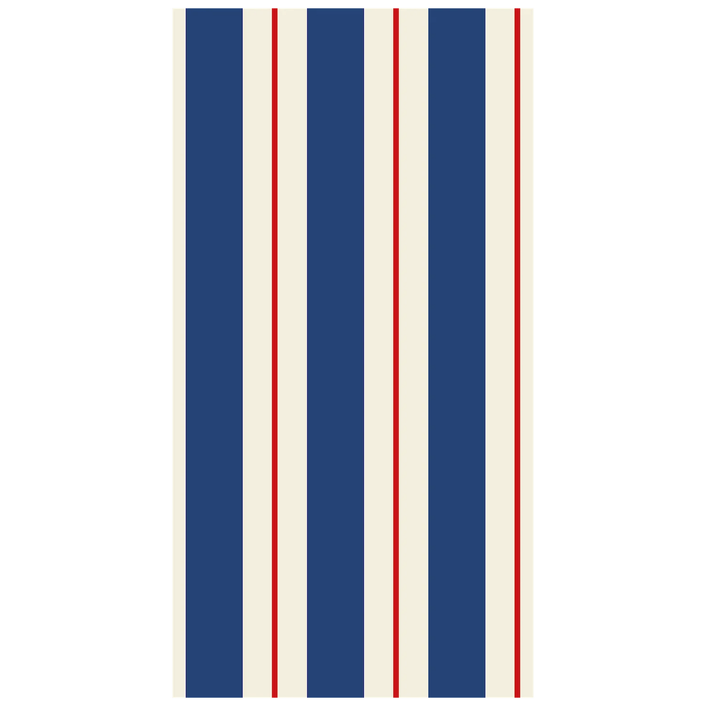 Navy & Red Awning Stripe Guest Napkin - Pack of 16